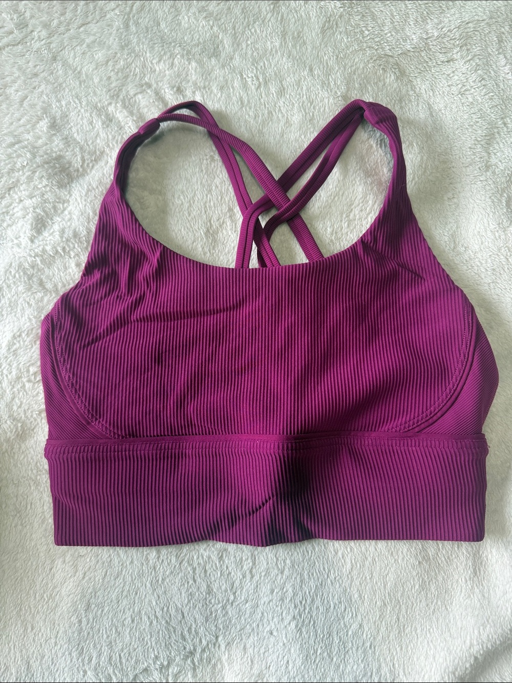 lululemon athletica Ribbed Free to Be Wild High Line Sports Bra Size 6